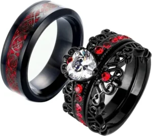 Kenapa Memilih Black and Red Wedding Rings?