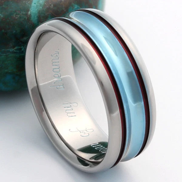 Why Choose Blue Titanium Wedding Rings?