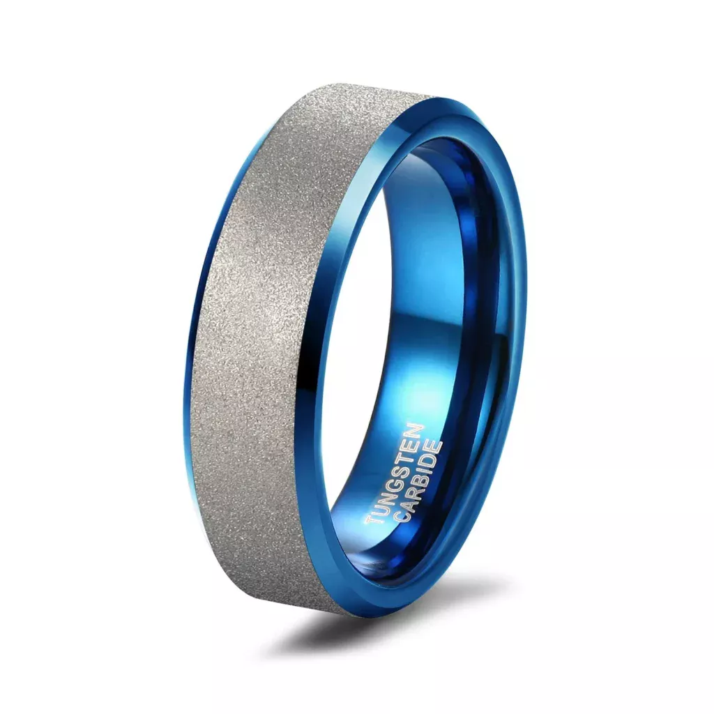 Material yang paling cocok untuk beveled edge matte wedding ring