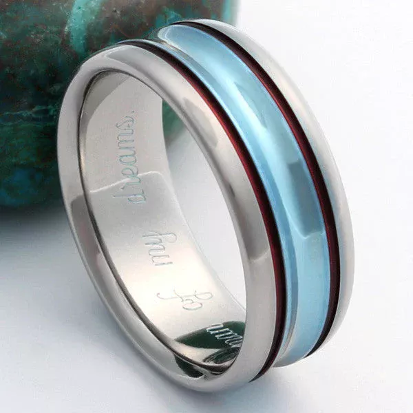 Why Choose Blue Titanium Wedding Rings?