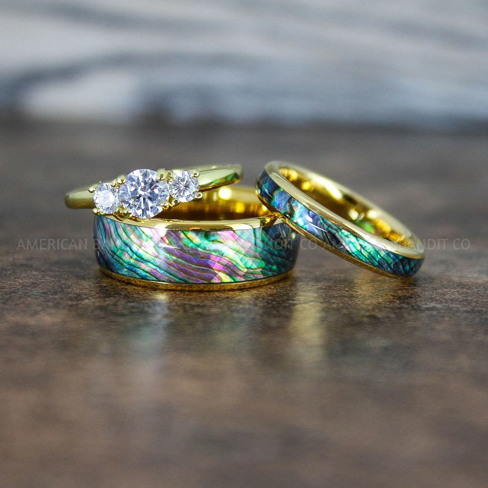 Desain Abalone Wedding Ring
