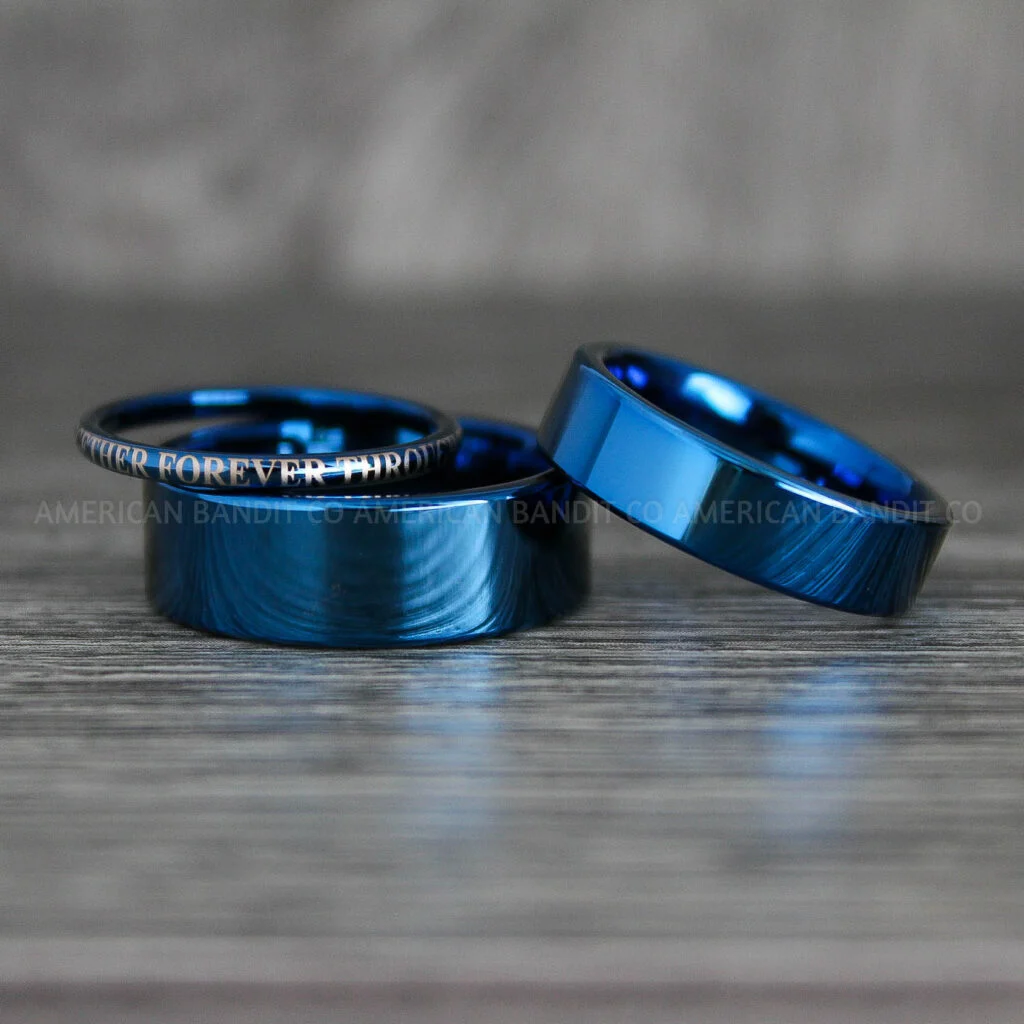 Kelebihan Blue Tungsten Wedding Rings