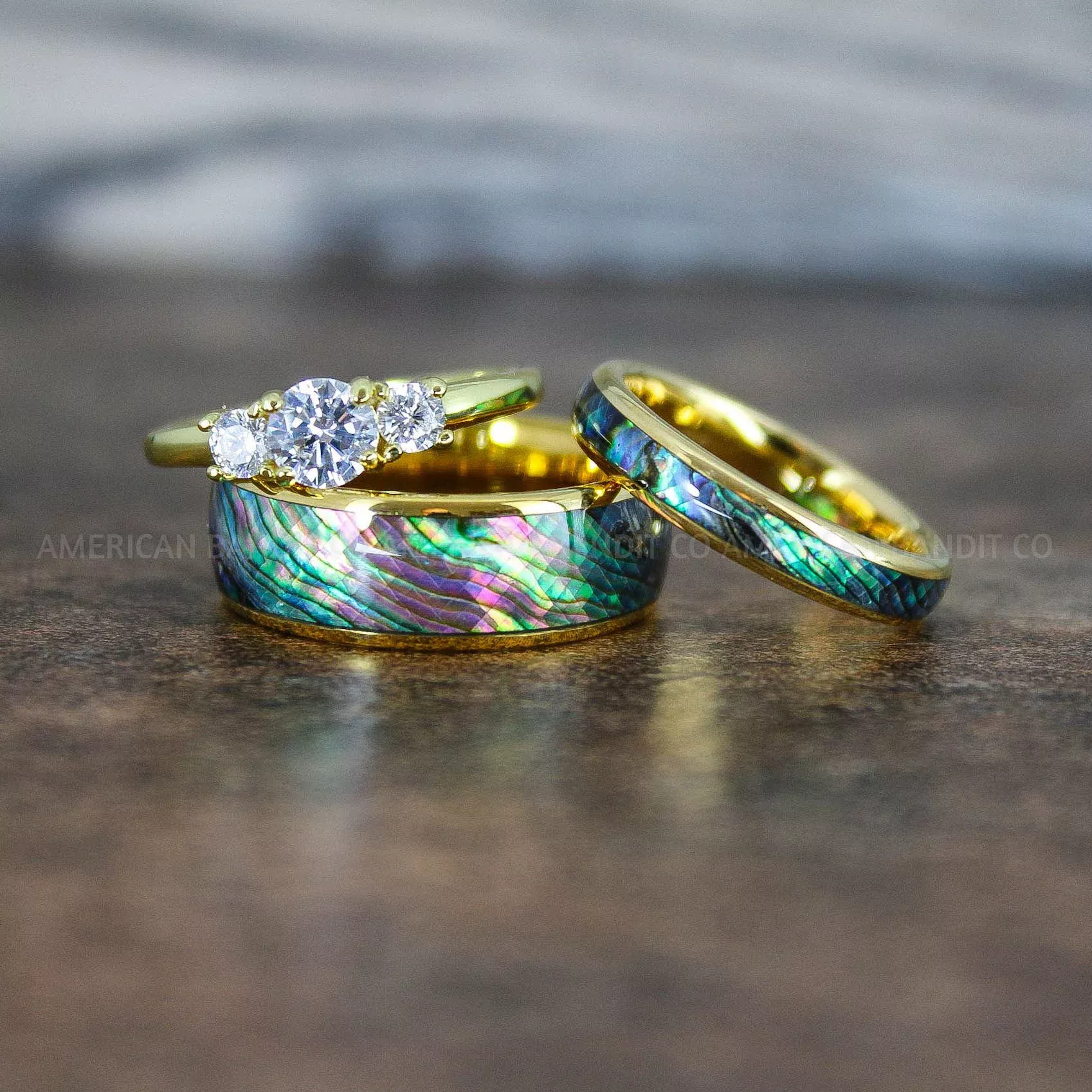 Desain Abalone Wedding Ring