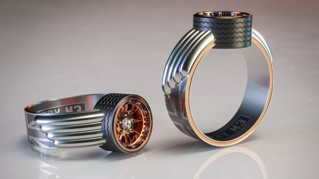 Desain Car Wedding Rings