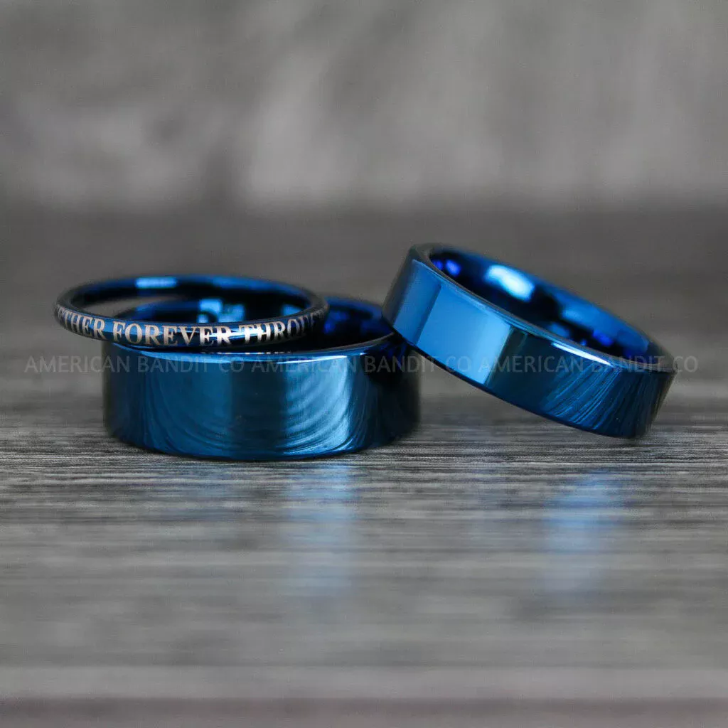 Kelebihan Blue Tungsten Wedding Rings