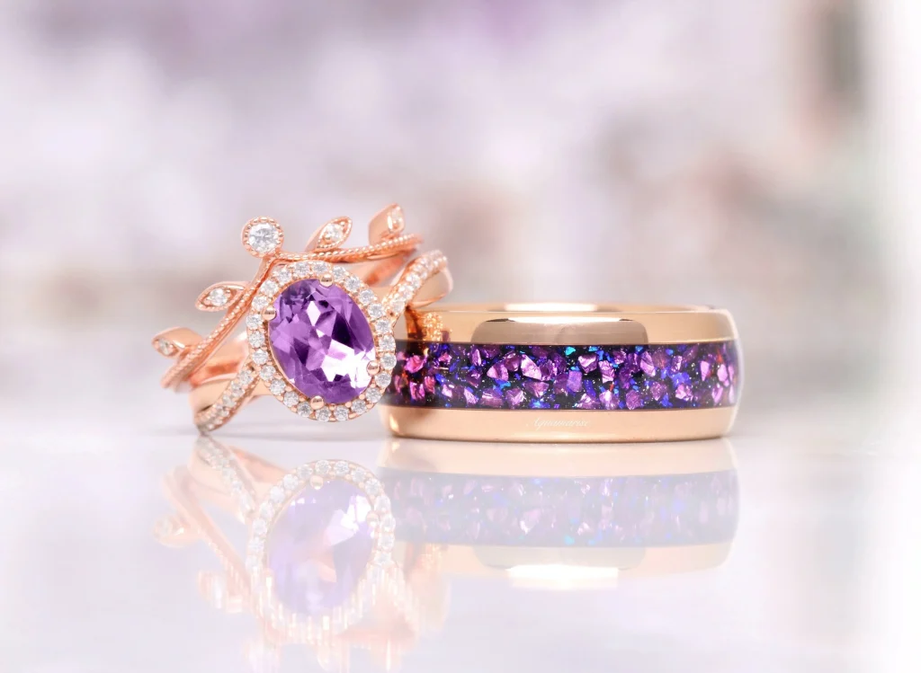 Panduan Lengkap untuk Memilih Amethyst Wedding Ring Sets