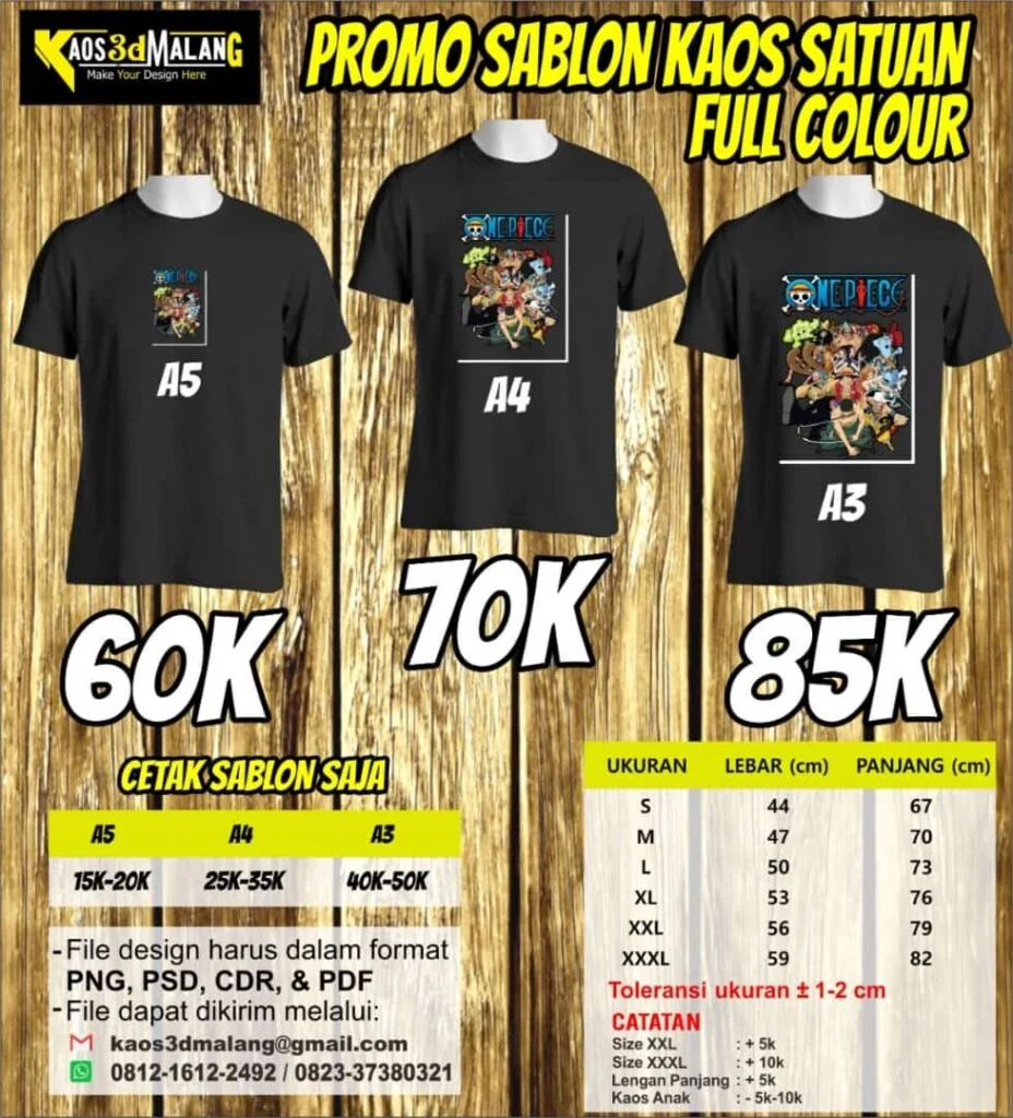 Cara Membuat Sablon Kaos Satuan